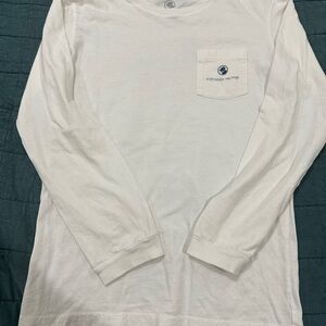 Southern Proper Classic White Long Sleeve Tee